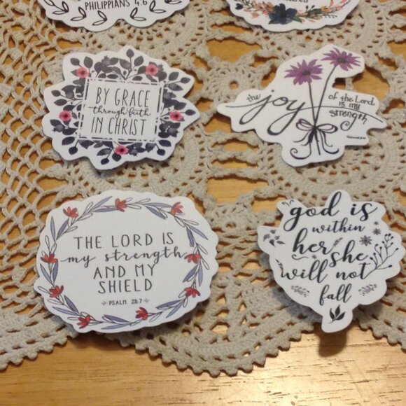 Bible Quotes and Christian Inspiration  Stickers Bundle - Picture 3 of 5